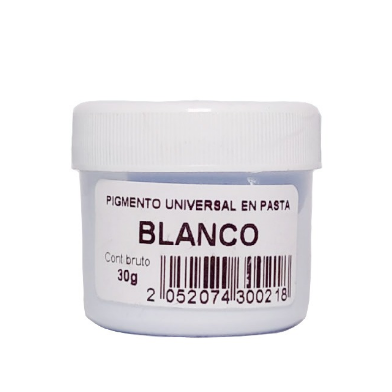 Pigmento Universal en Pasta Blanco 30gr-silika