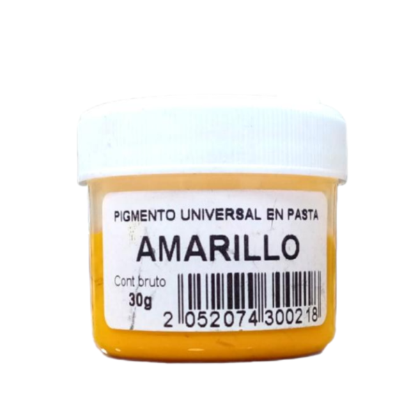 Pigmento Universal en pasta Amarillo 30gr-silika