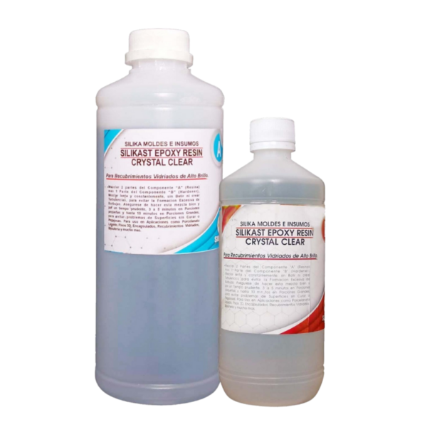 Resina Silikast Epoxy Cristal Secado Normal 1500 ml -silika