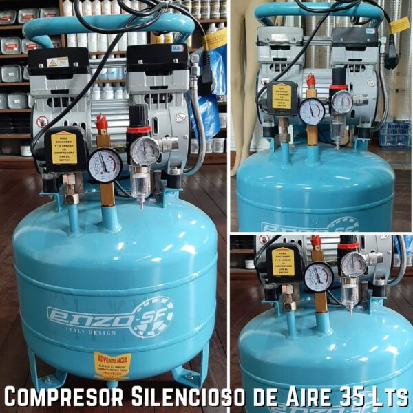 Equipo Compresor Silencioso 10 Glns