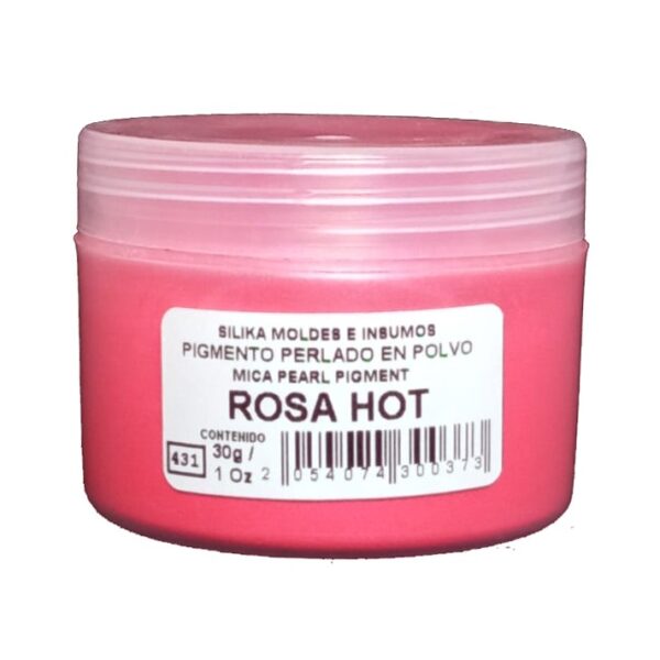 Pigmento Perlado en Polvo 30 gr Rosa Hot