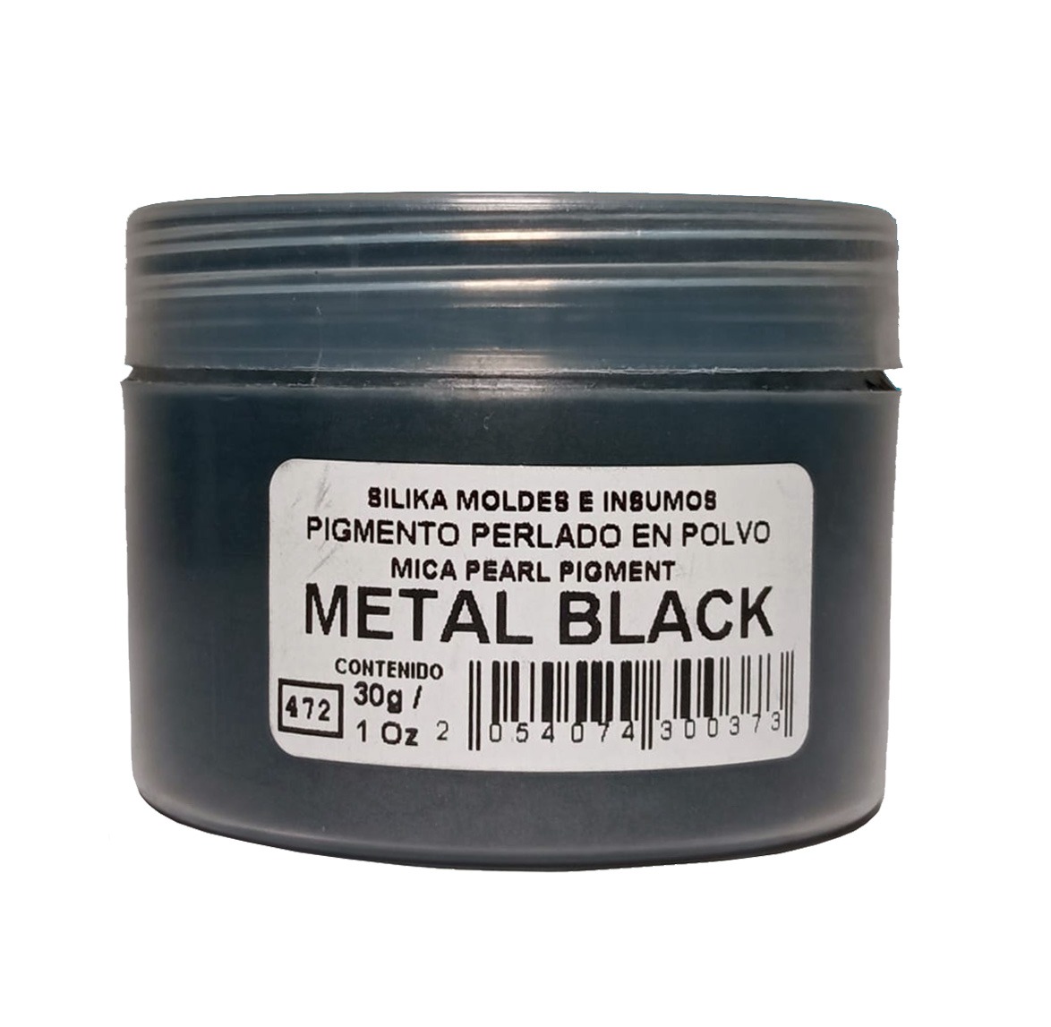 Pigmento Perlado en Polvo 30 gr Metal Black