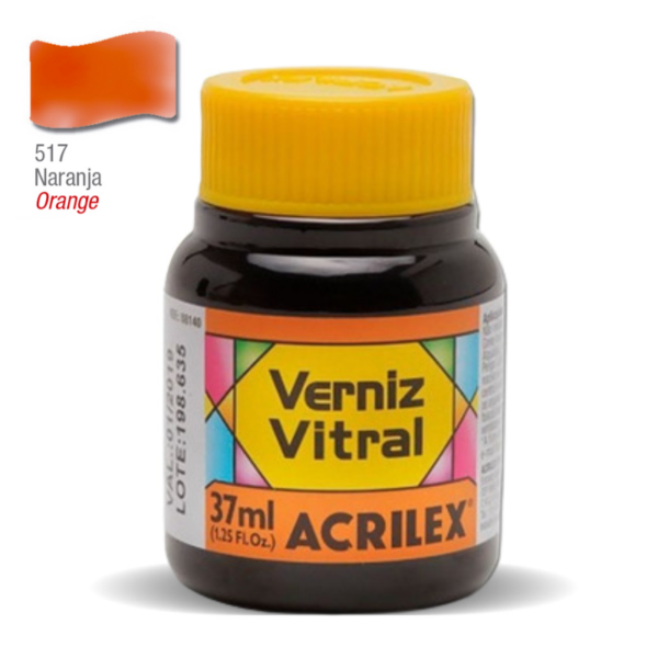 Pigmento Traslucido Acrilex Naranja 37 ml-silika