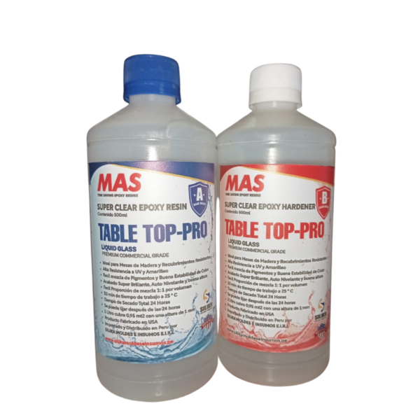 Resina Super Clear Epoxy TABLE TOP-PRO 1000 ml-silika