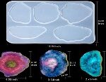 E24 Molde Resina - Molde de Posavasos de goteo de cristal en forma de nube