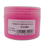 Pigmento Neón en Polvo para Silicona FUCSIA 30Gr