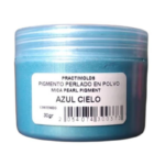 Pigmento Perlado en Polvo Azul Cielo 30Gr