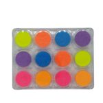 Glitter polvo neon mix 12pzs