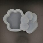 Molde Epoxi Cofre Huella Perro SMI-043 (Base 9.2x8.7x4cmts.  Tapa 9.2x8.7x1.7cmtrs. 27grms.)